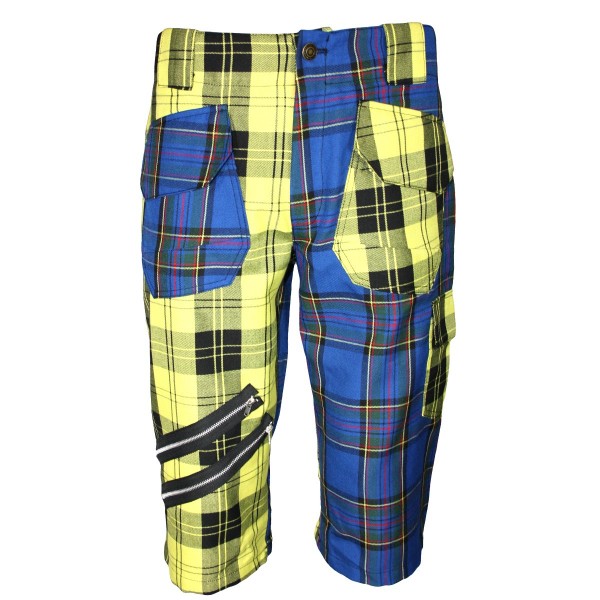 Shark Bermuda Yellow / Blue Tartan (nur noch XS und S)