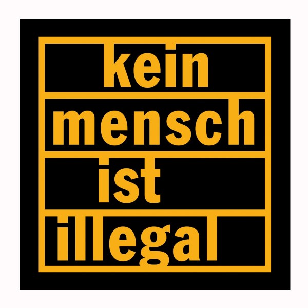 Kein Mensch ist illegal Aufkleber 10 Stück