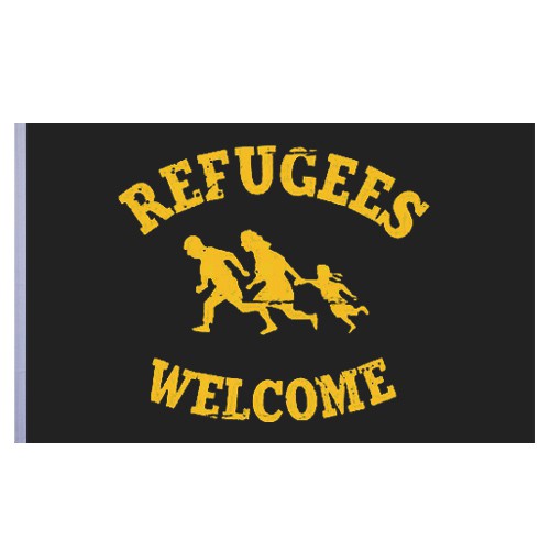 Refugees welcome Flagge | Impact Mailorder