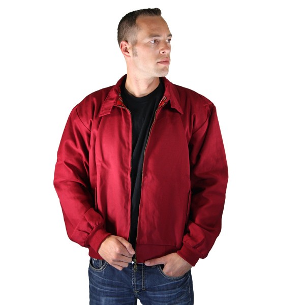 Harrington Jacke Sommer burgund (Gr. XS)